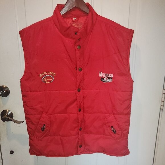 Red Monte-Carlo Monaco Vest XL - Picture 1 of 6
